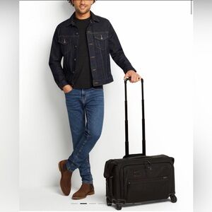 Tumi Black ALPHA Garment 4 Wheeled Carry-On